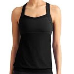 Athleta Women's Miles Black Strappy Cross Back Tank